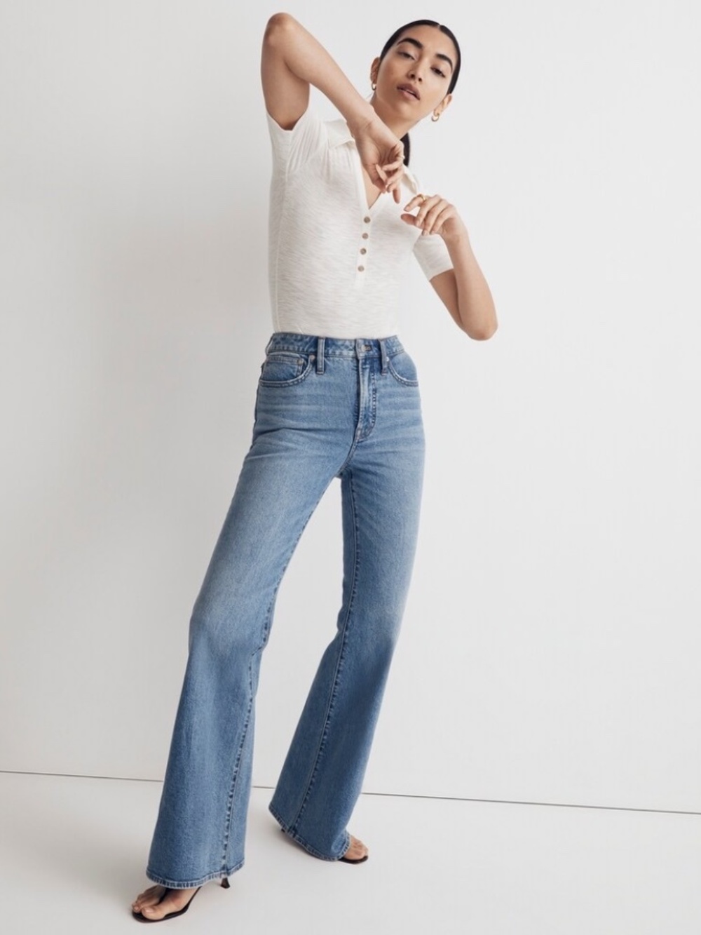 Madewell The Tall Perfect Vintage Flare Jean in Tarlow Wash
